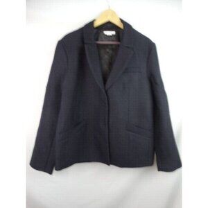 Paper Denim & Cloth Women's Blazer Black Size Small Wool Long Sleeve Jacket